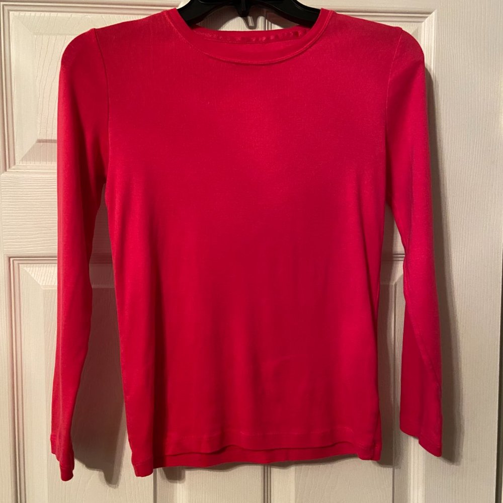 Cherokee Ultimate Tee Large Size Girls Red T-Shirt Long Sleeve
